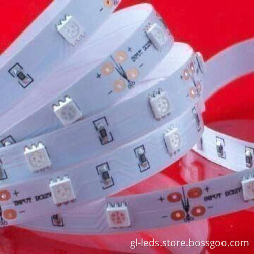 SMD 5050 Flexible LED Strip with 12 to 24V DC Input Voltage and CE Mark